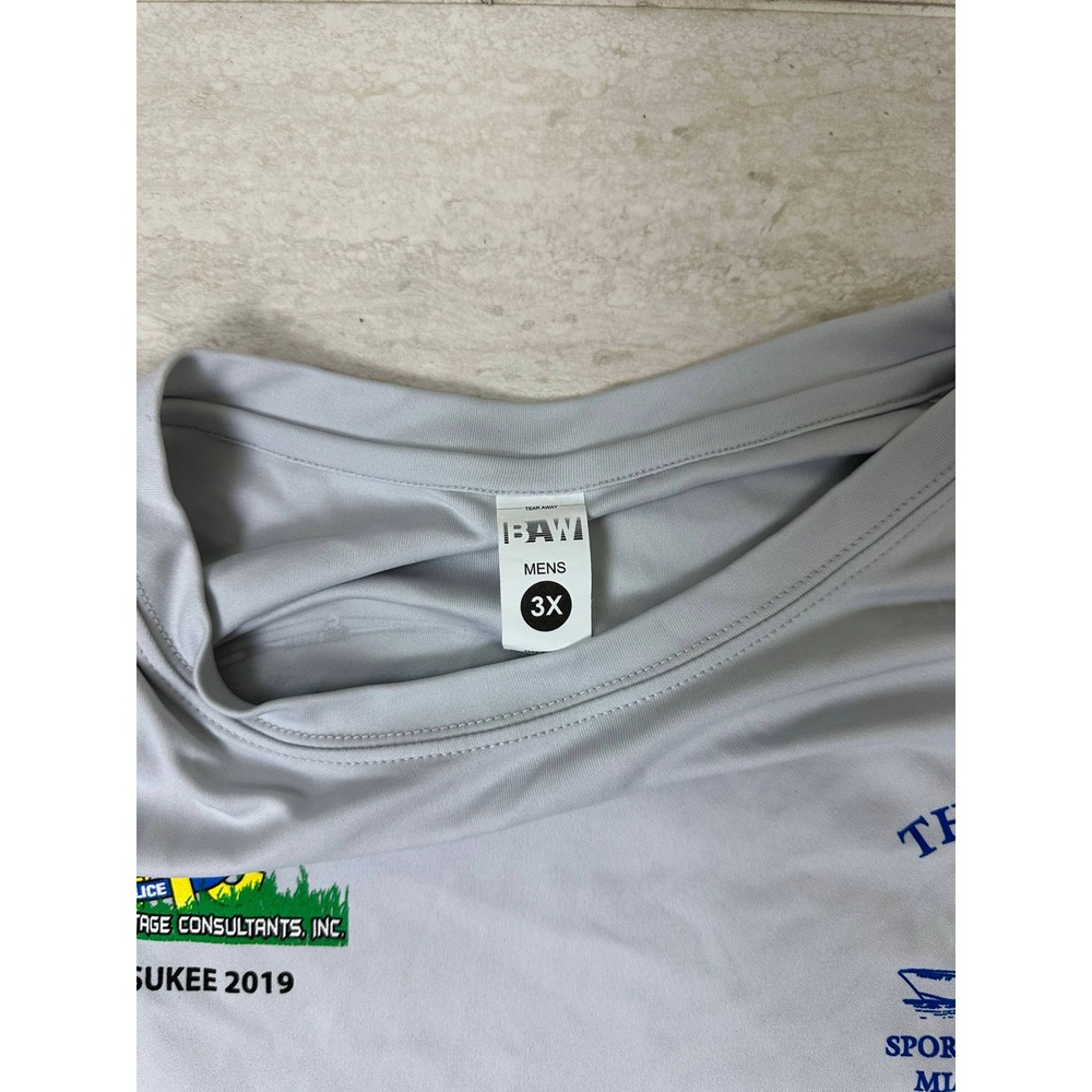 Therapy IV Fishing Shirt 3XL Gray Long Sleeve Performance UV Sport Fishing Team - Picture 4 of 4